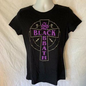 New Rare Black Sabbath Cross 2016 Black T Shirt